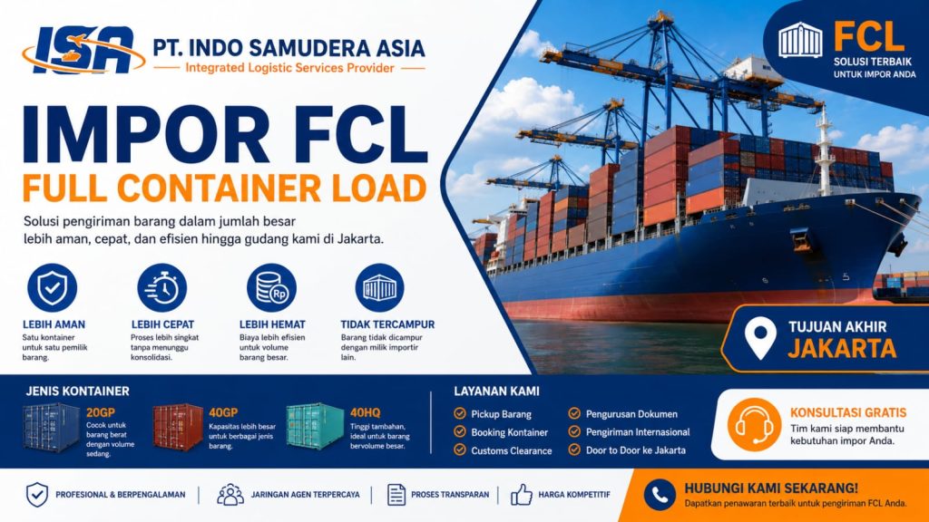jasa impor FCL